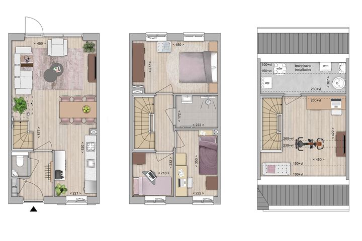 View photo 8 of Tussenwoning A1, fase 3 (Bouwnr. C3)