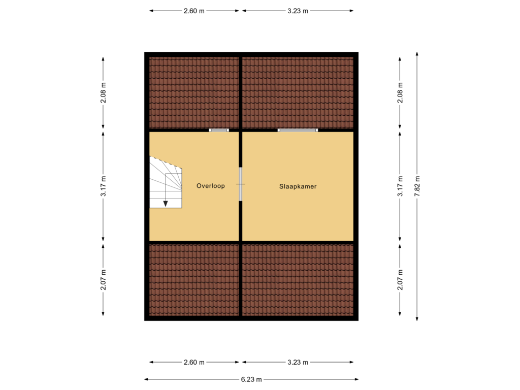 Bekijk plattegrond van Floor 2 van Schipperswegeling 33