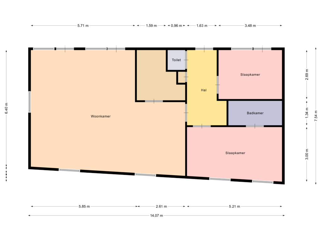 Bekijk plattegrond van First floor van Dreef 2-A