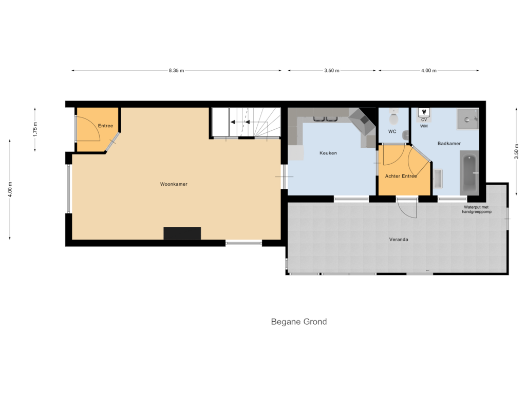 Bekijk plattegrond van Begane Grond van Turnhoutseweg 2