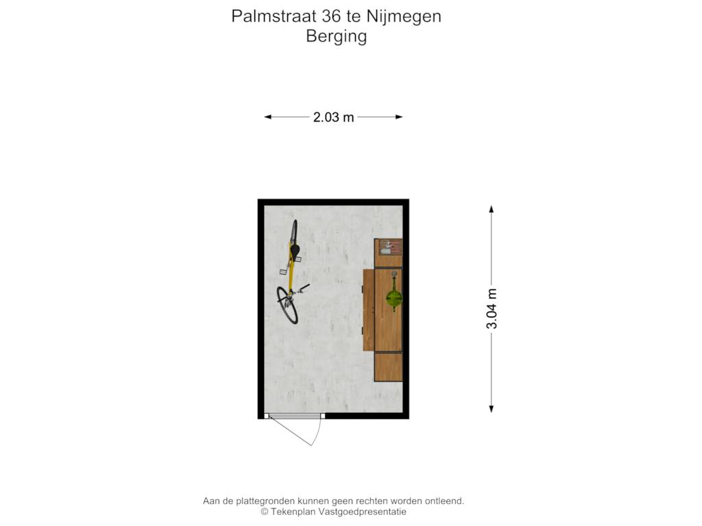 View floorplan of Berging of Palmstraat 36