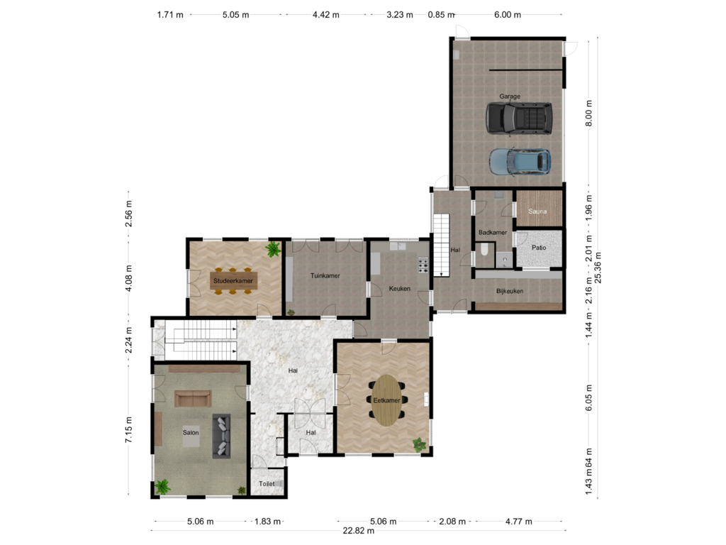 Bekijk plattegrond van Begane grond van Johannes XXIII-singel 38