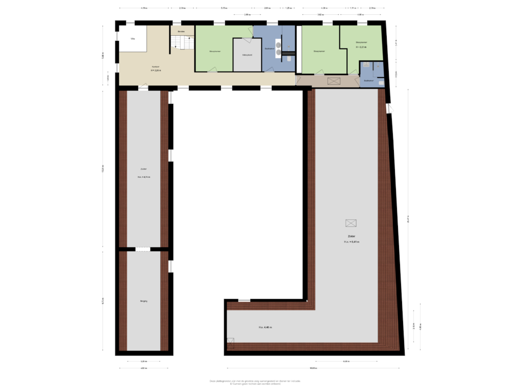 Bekijk plattegrond van 1e Verdieping van Brunssummerstraat 46