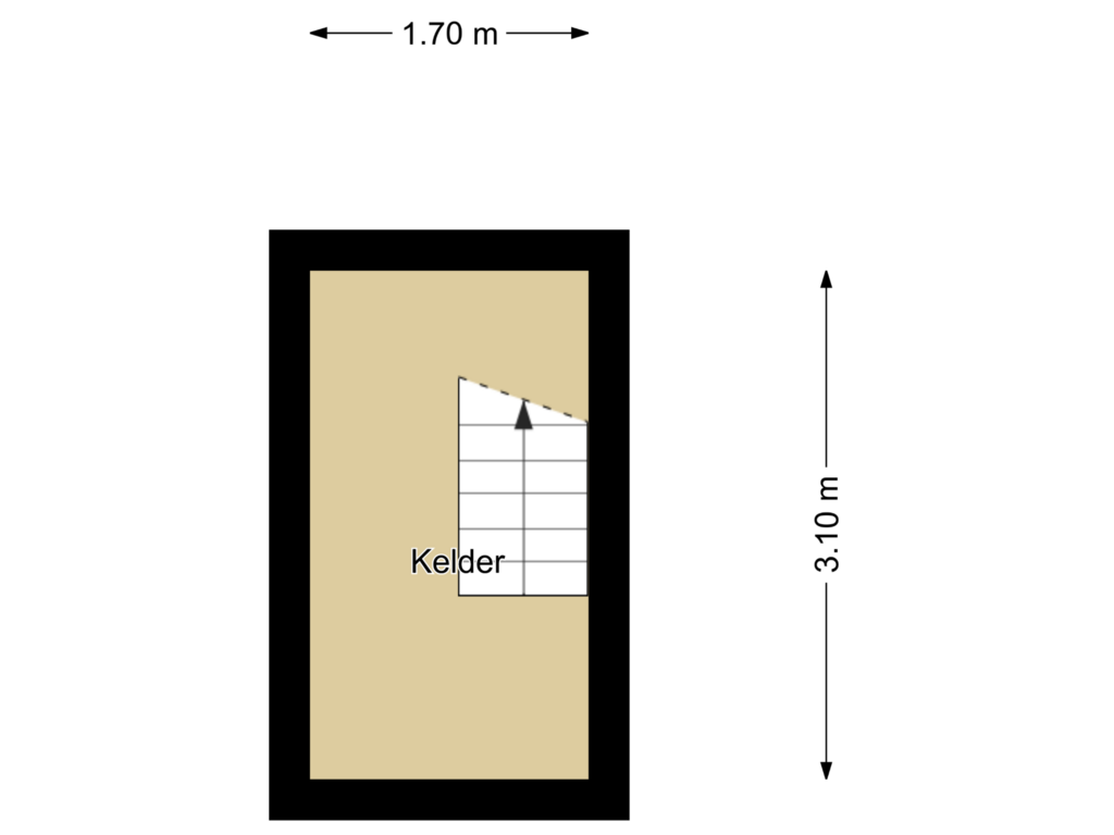 Bekijk plattegrond van Kelder van Leeuwerikstraat 1