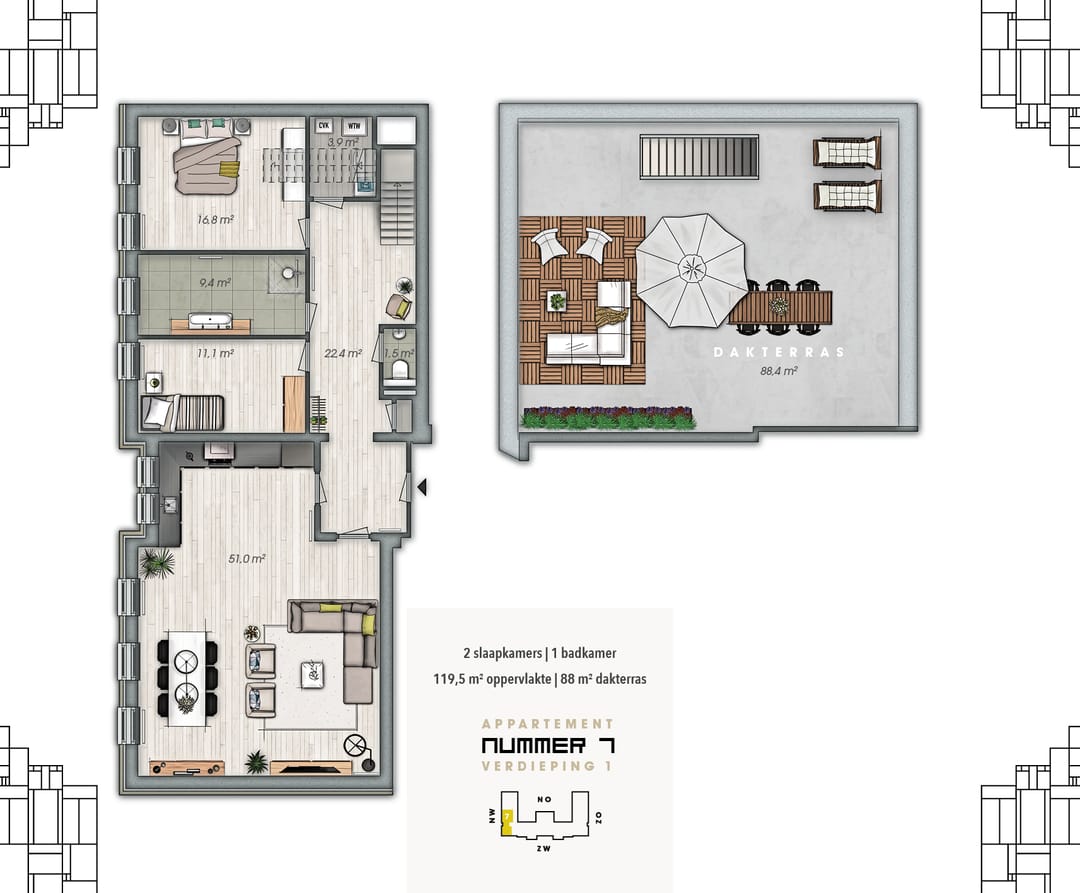 Foto 13 van Brouwenaarstraat 2-F