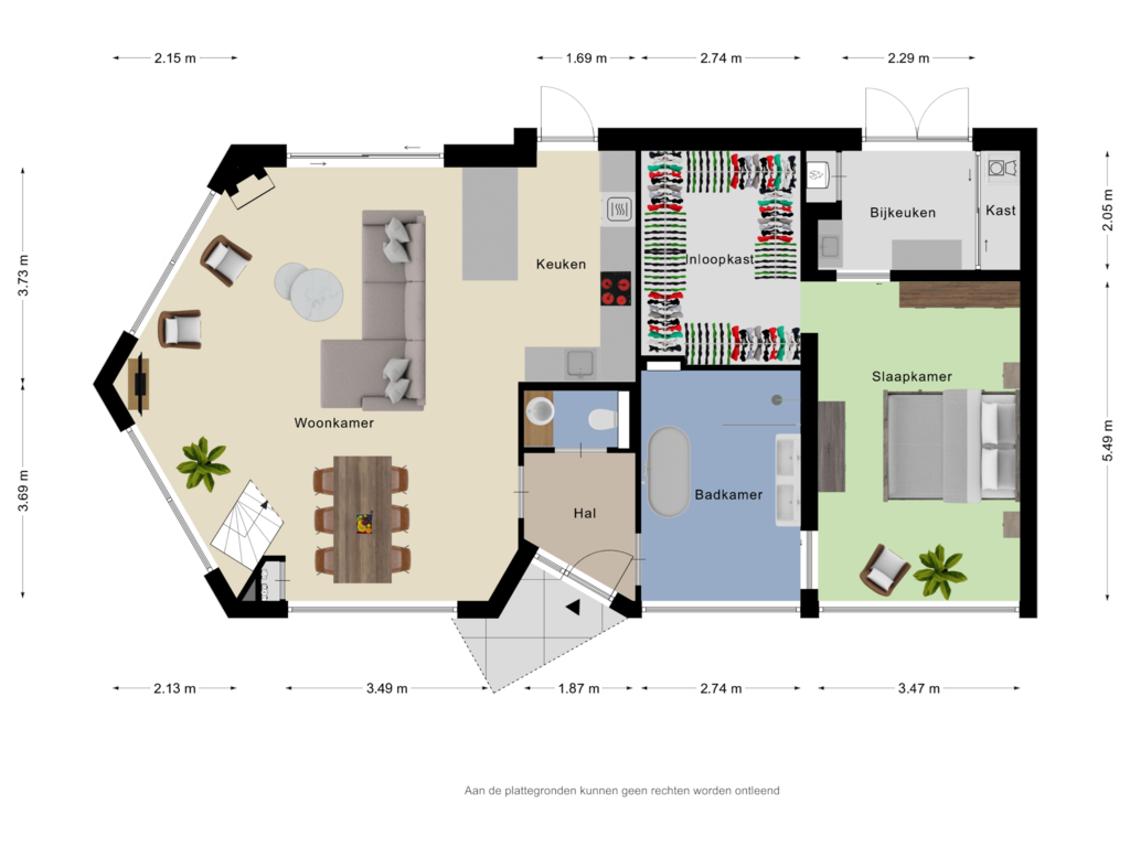 Bekijk plattegrond van BEGANE GROND van Valkenisseweg 49-C