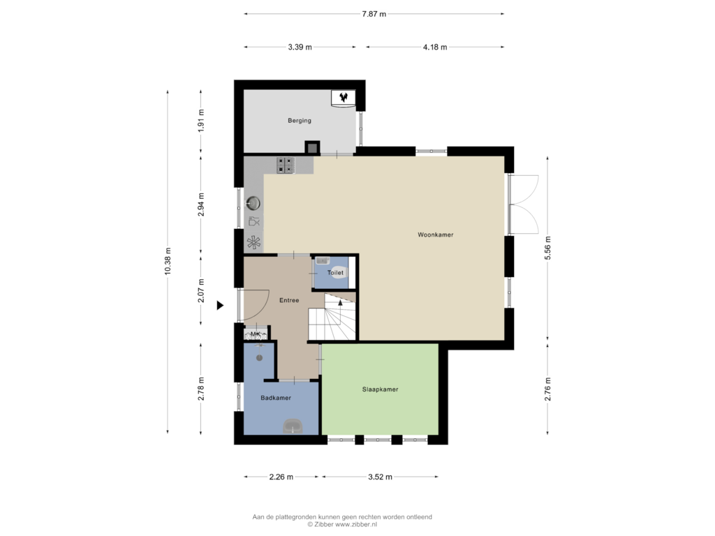 Bekijk plattegrond van Begane Grond van Buitenhof de Leistert 228