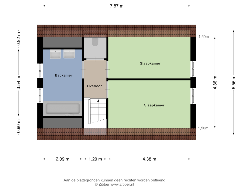 Bekijk plattegrond van Eerste verdieping van Buitenhof de Leistert 228