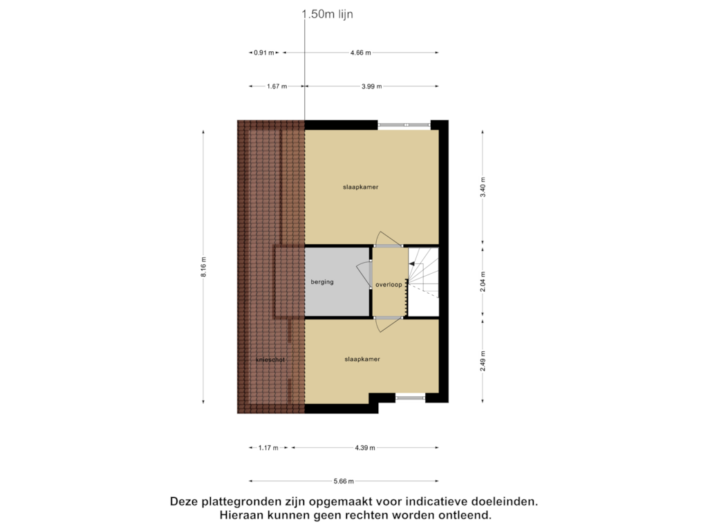 Bekijk plattegrond van Tweede Verdieping van Henry Dunantstraat 4