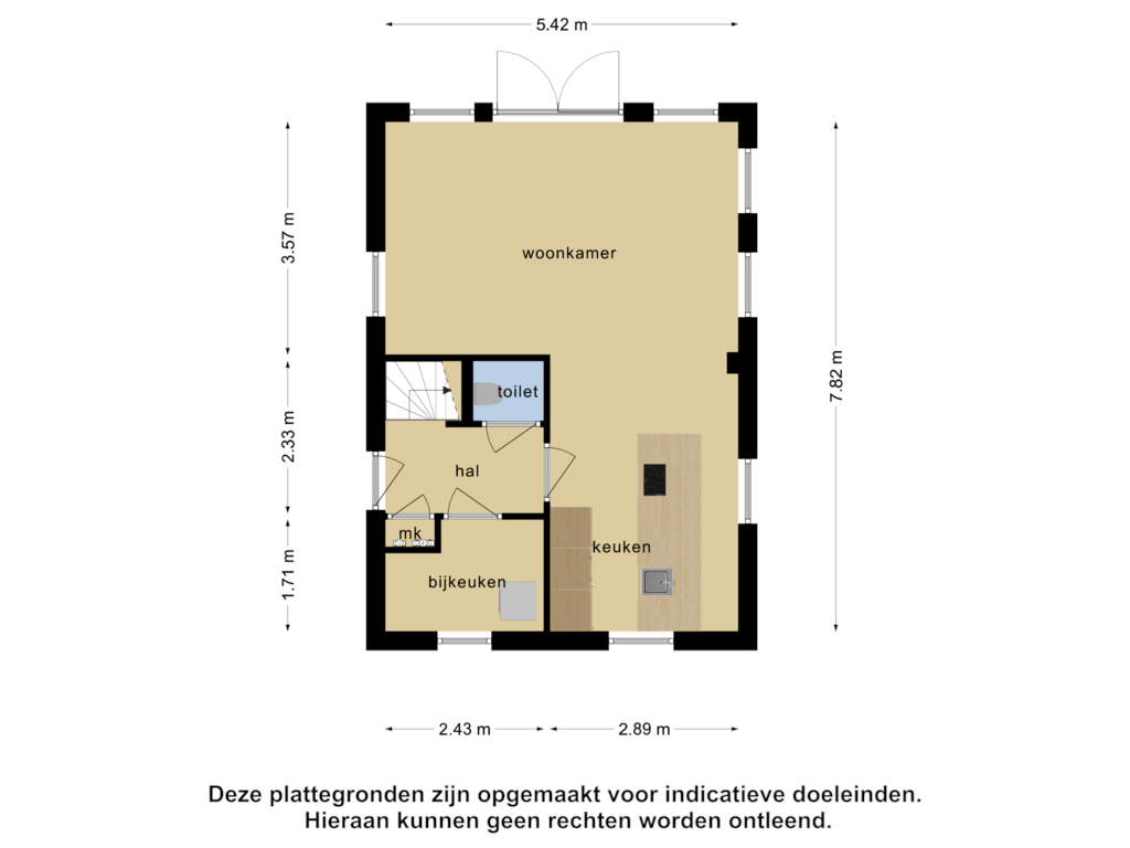 Bekijk plattegrond van Begane grond van Wevelsweg 145