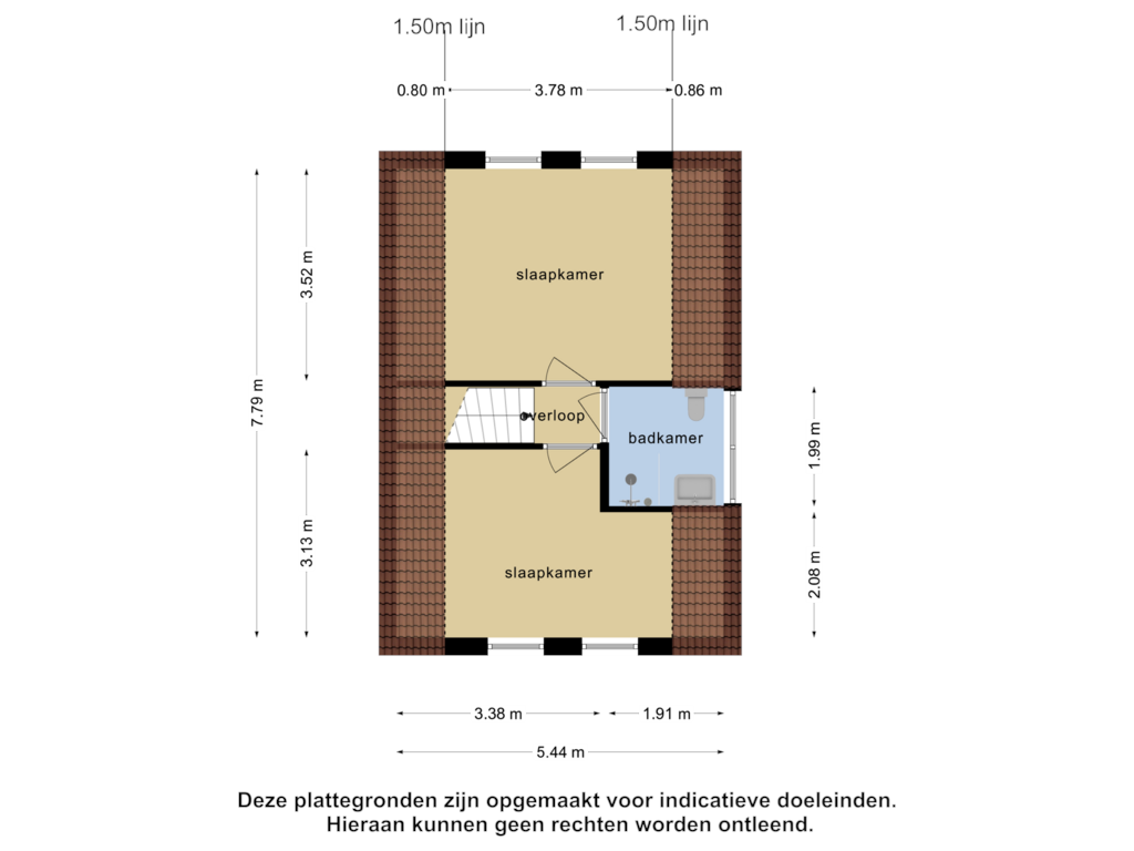 Bekijk plattegrond van 1e verdieping van Wevelsweg 145