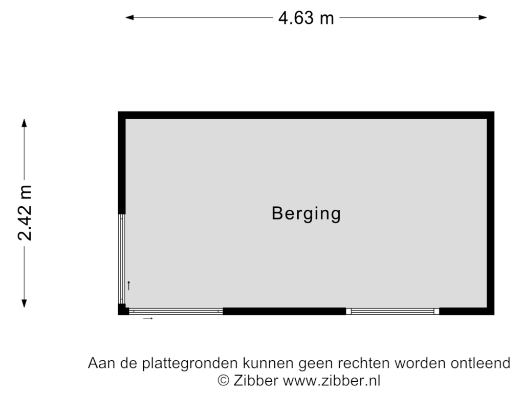 Bekijk plattegrond van Berging van Papendrecht 4-A