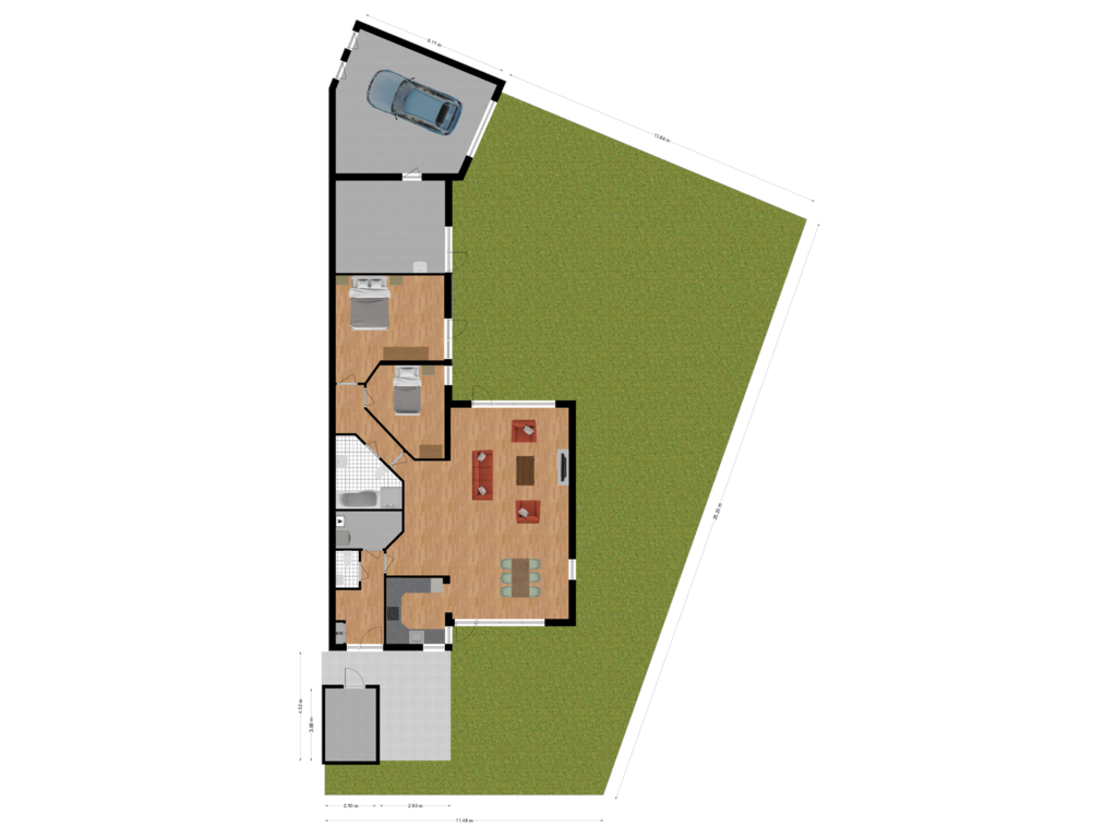 Bekijk plattegrond van Situatie van Appelternhof 45