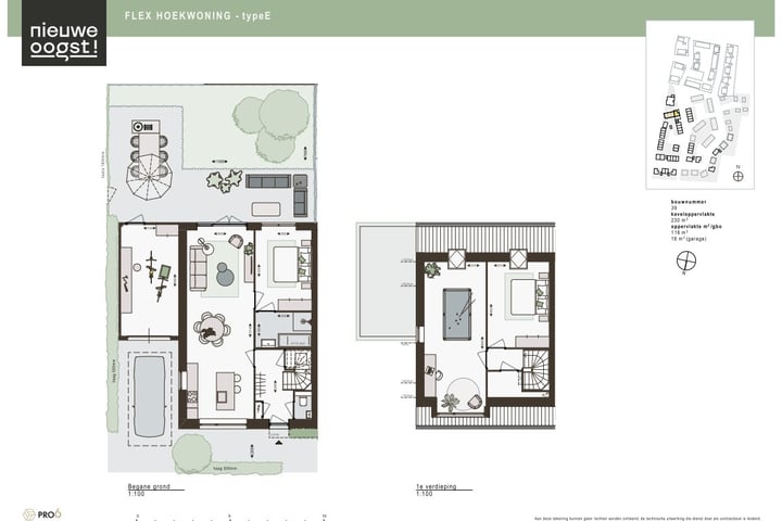 Bekijk foto 4 van Nieuwe Oogst Type E flex hoek met garage (Bouwnr. 39)