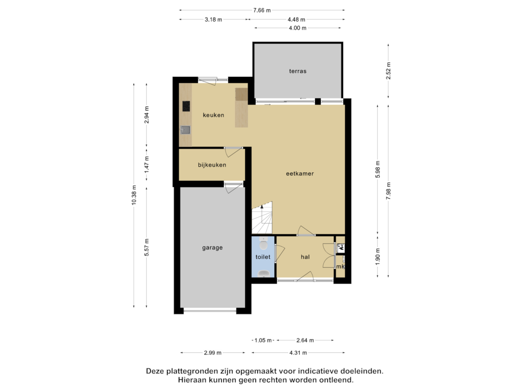 Bekijk plattegrond van Begane grond van Waterweegbree 221