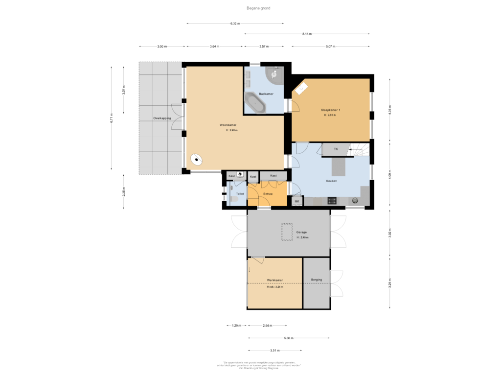 Bekijk plattegrond van Begane grond van Mijdrechtse Zuwe 9