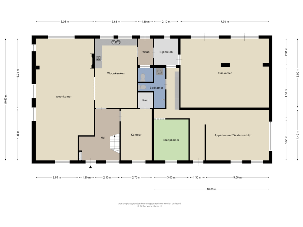 Bekijk plattegrond van Begane grond van Hondseind 7