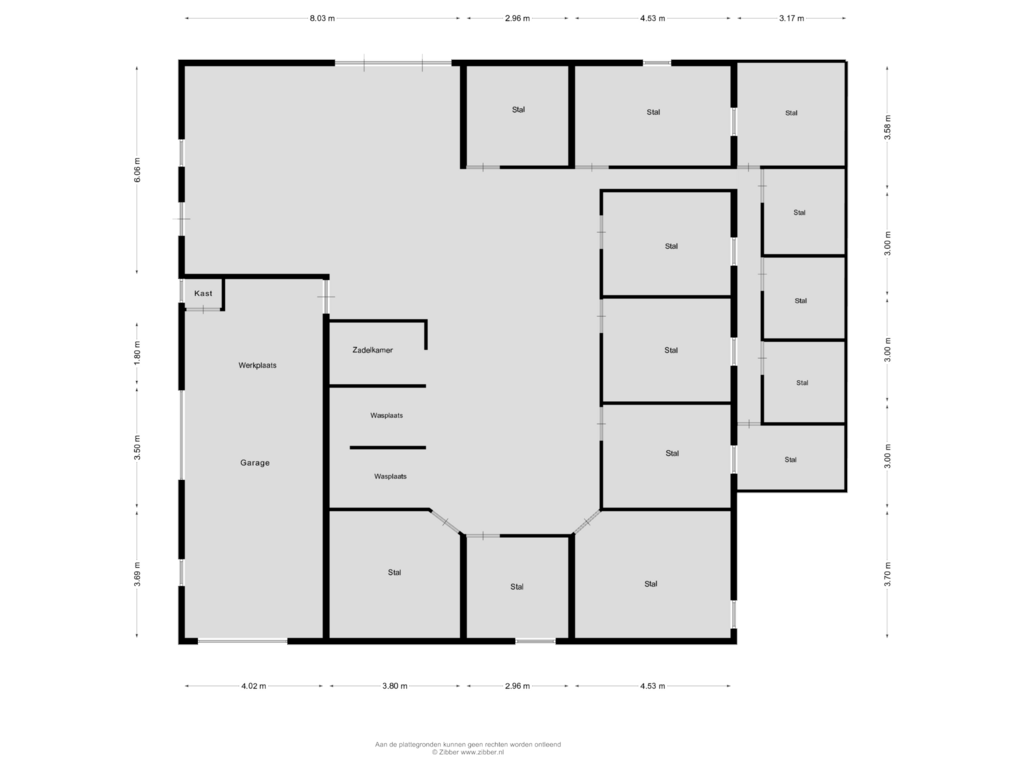 Bekijk plattegrond van Stal van Hondseind 7