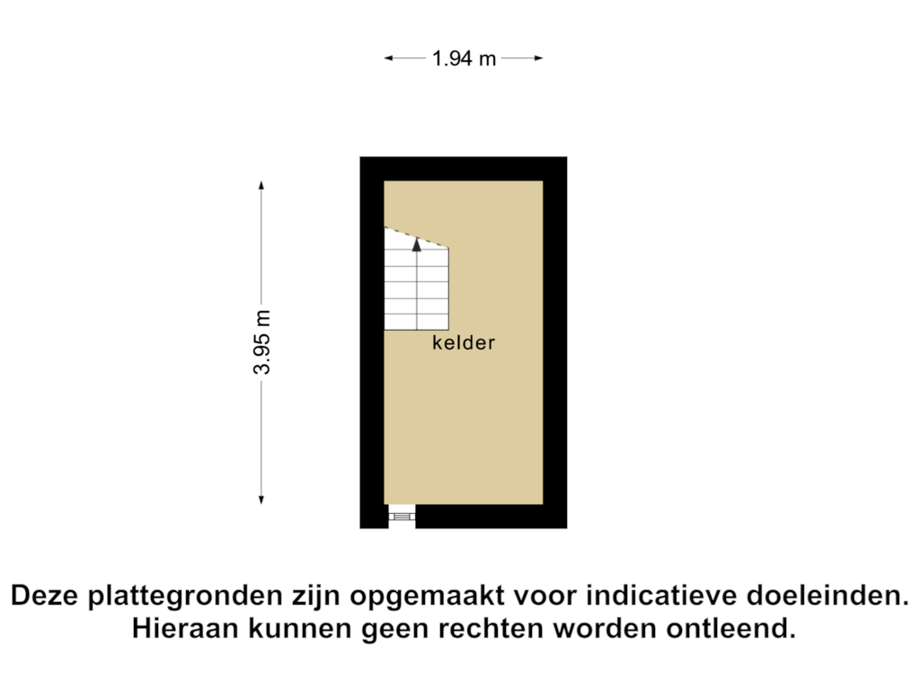 View floorplan of Kelder 1 of Axelsestraat 166