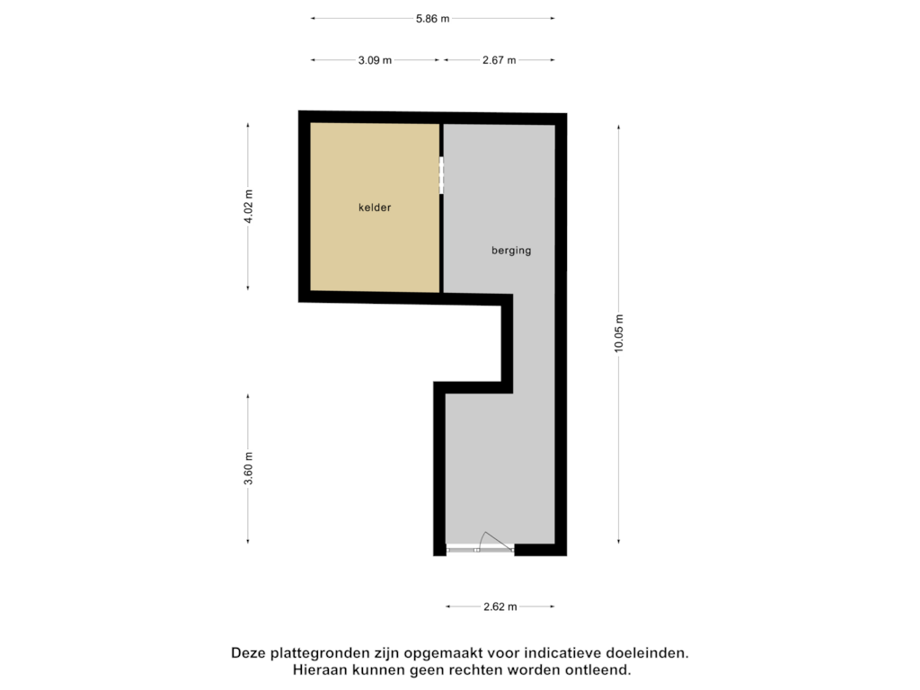 View floorplan of Kelder 2 of Axelsestraat 166