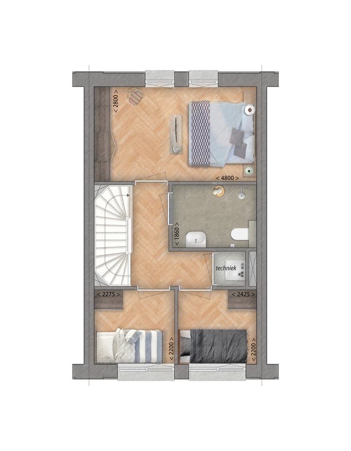 Foto 7 van Multi functionele 'Fabrieks'  woningen (Bouwnr. 18)