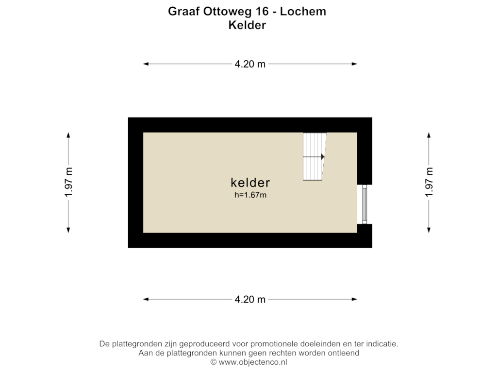 Bekijk plattegrond van KELDER van Graaf Ottoweg 16