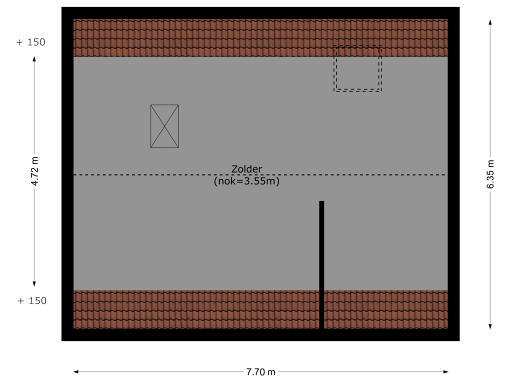 Bekijk plattegrond van garage - zolder van Voorstraat 11