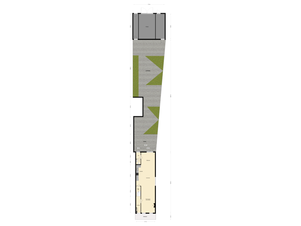 Bekijk plattegrond van tuinplan van Voorstraat 11