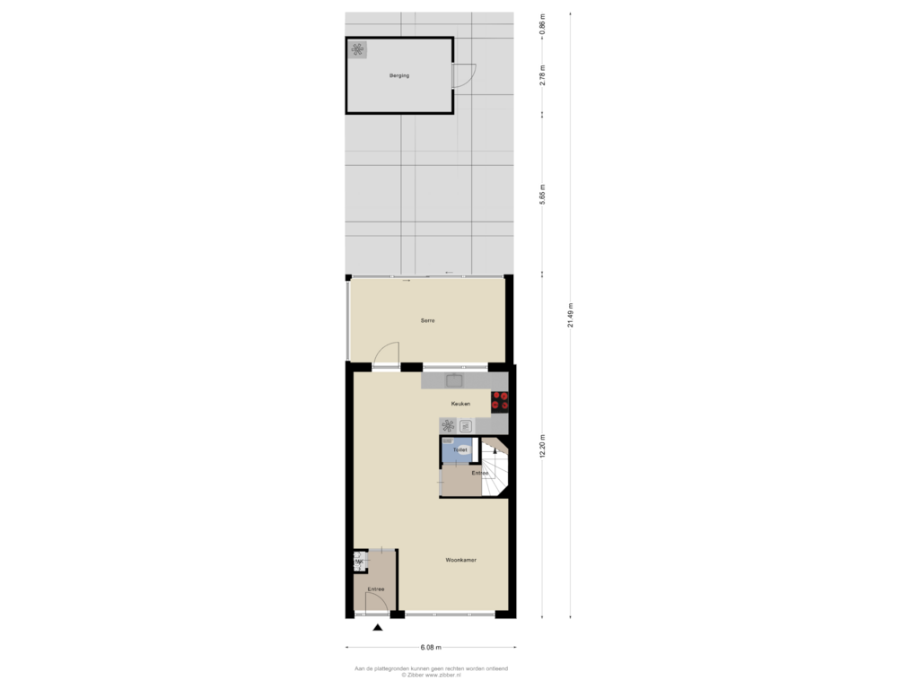 View floorplan of Begane grond Tuin of Atlasvlinder 36