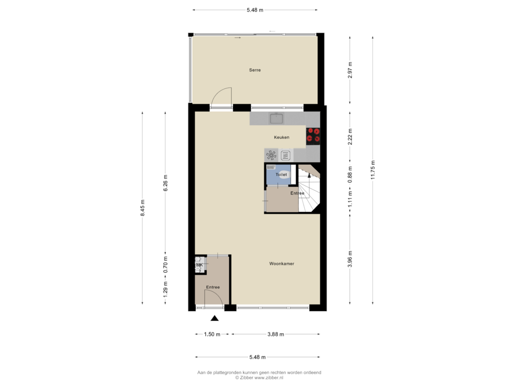 View floorplan of Begane grond of Atlasvlinder 36