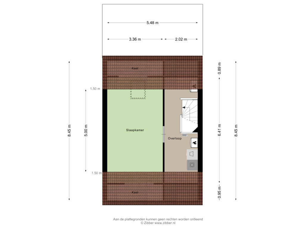 View floorplan of Tweede Verdieping of Atlasvlinder 36