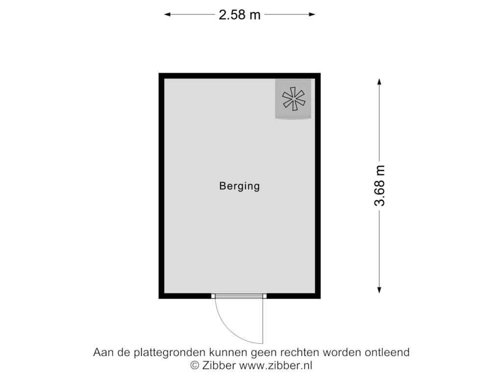 View floorplan of Berging of Atlasvlinder 36