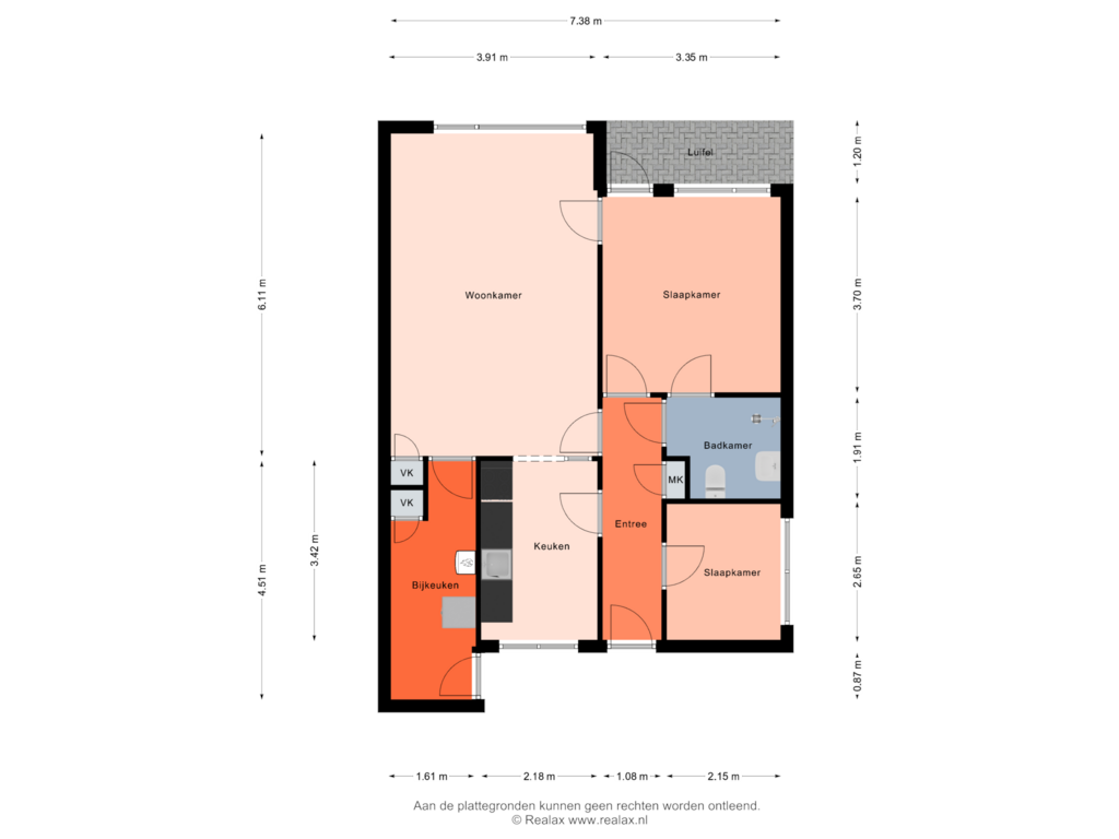 View floorplan of Begane grond of Paganinistraat 26