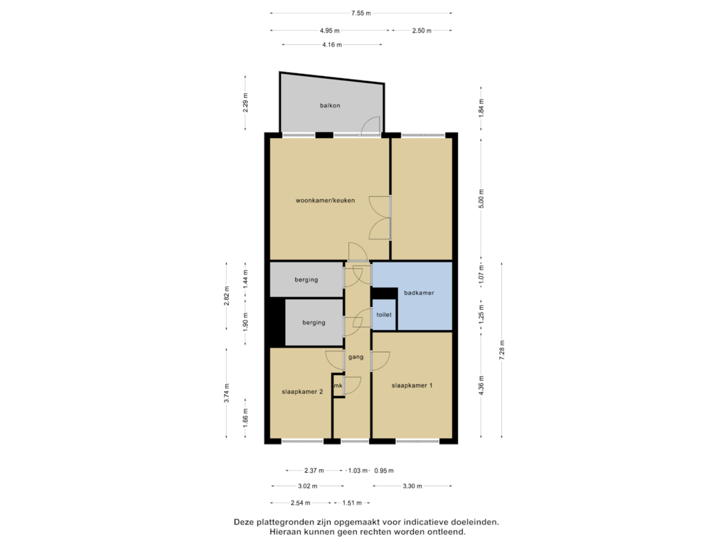 Bekijk plattegrond van Appartement (option alternative) van Bijdorplaan (bouwnummer 56)