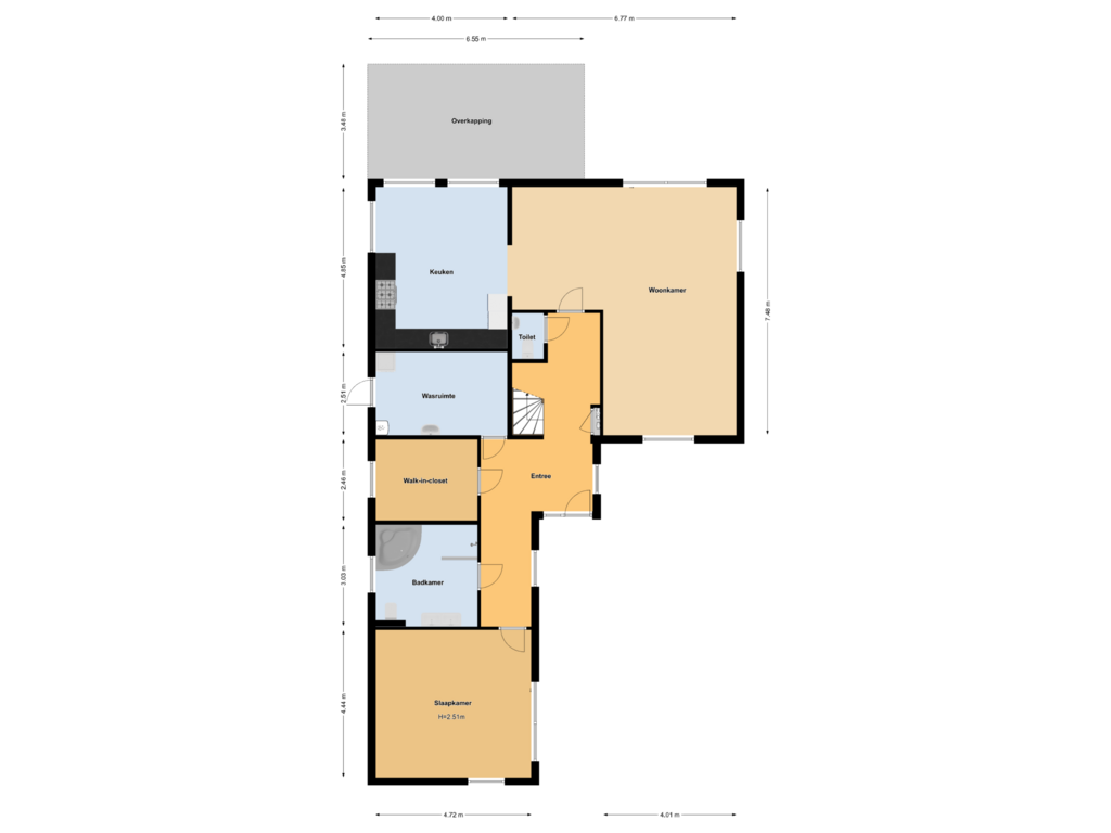 Bekijk plattegrond van Begane Grond 341 van Uiterweg 341