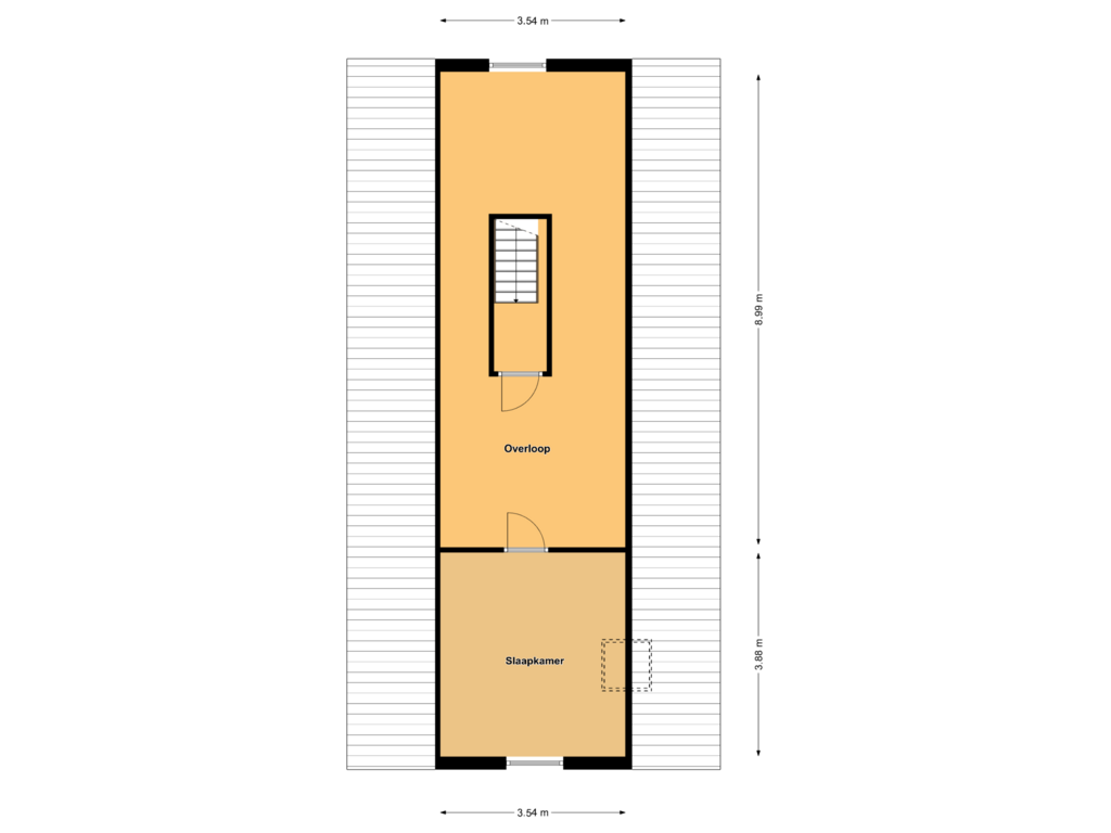 Bekijk plattegrond van Verdieping 343 van Uiterweg 341