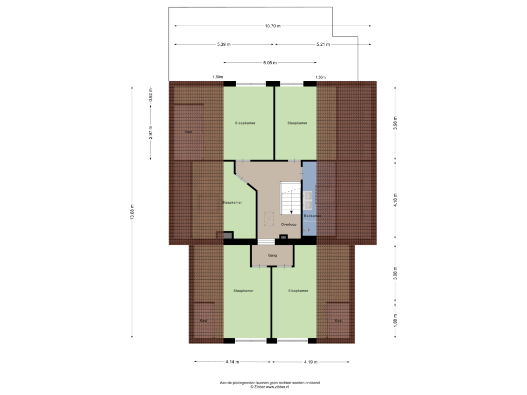 Bekijk plattegrond van Eerste Verdieping van Hoofdweg 55