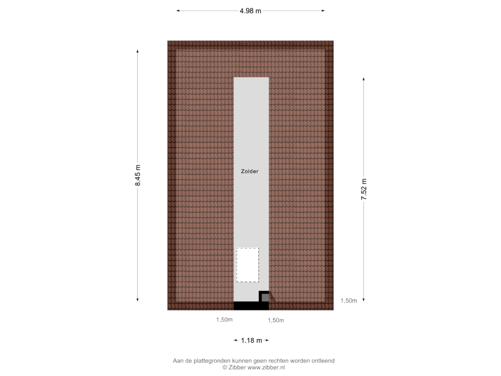 Bekijk plattegrond van Zolder van Hoofdweg 55