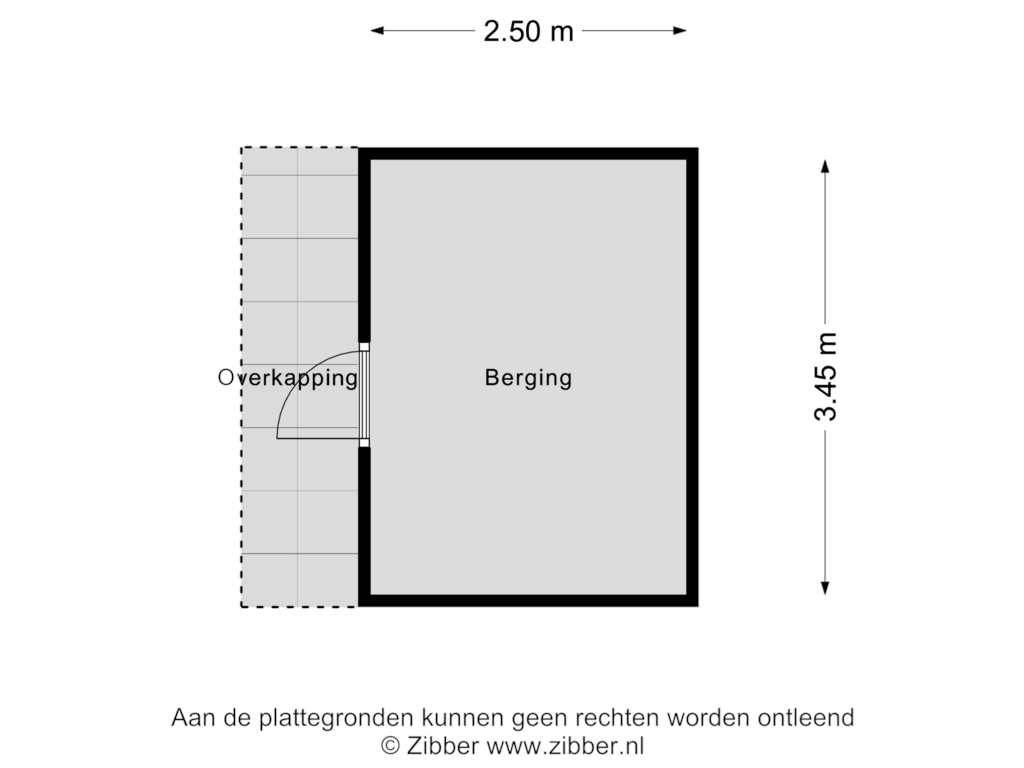 Bekijk plattegrond van Berging van Hoofdweg 55