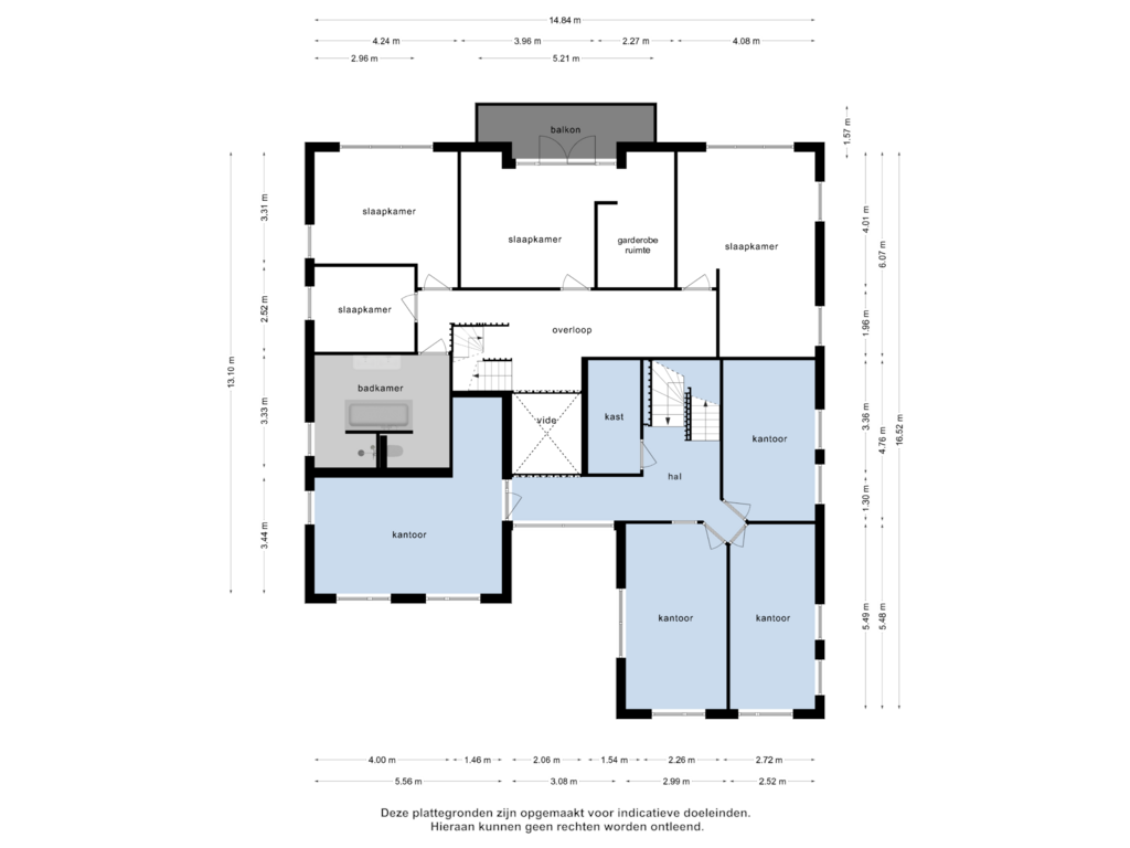 Bekijk plattegrond van 1e verdieping van Carneool 4