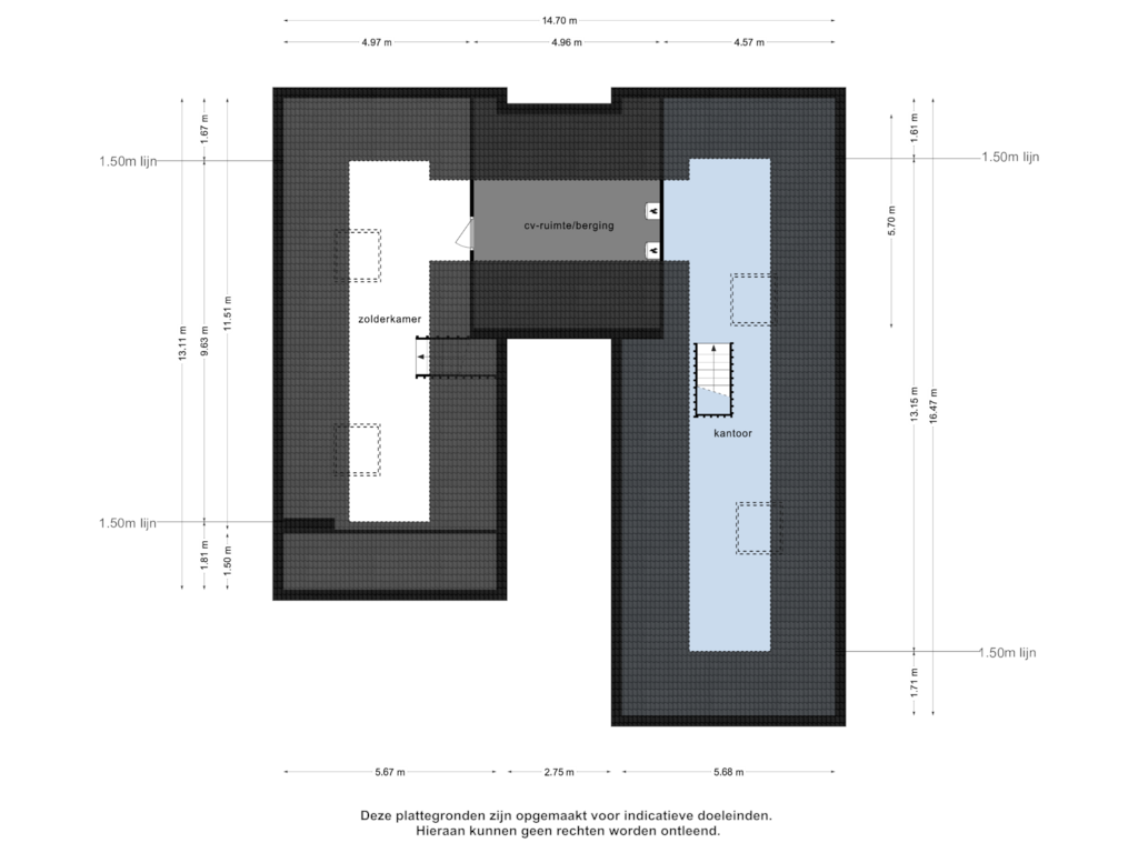 Bekijk plattegrond van 2e verdieping van Carneool 4