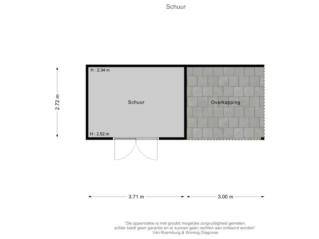 Bekijk plattegrond van Schuur van Prins Clauslaan 1