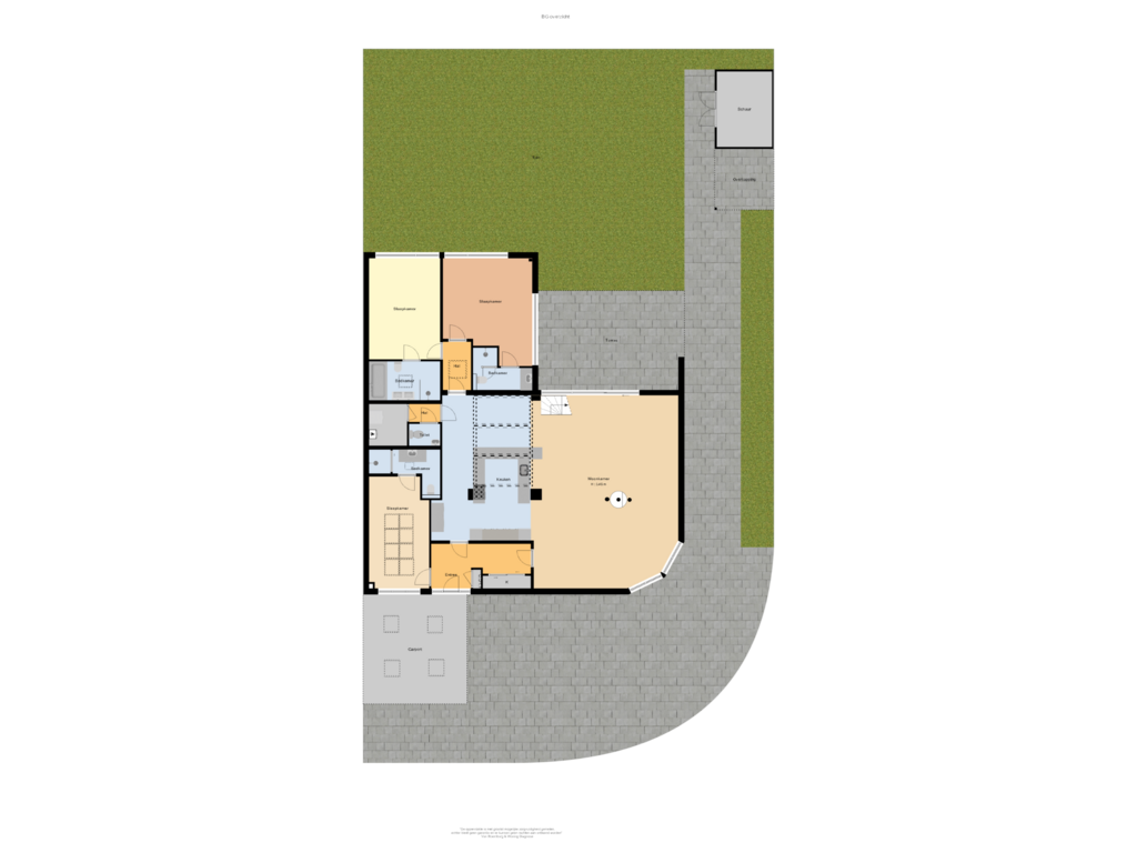 Bekijk plattegrond van BG overzicht van Prins Clauslaan 1