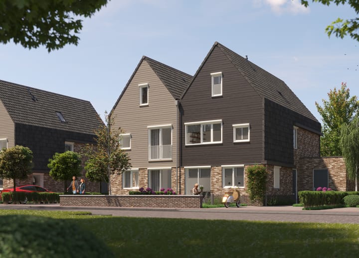 Image of Twee-onder-een-kapwoningen met zij-uitbouw Double house
