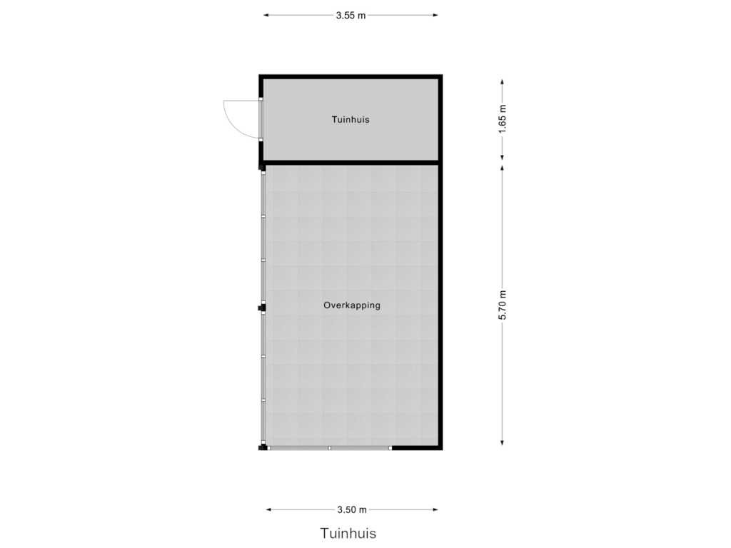 View floorplan of Tuinhuis of Tjalk 38