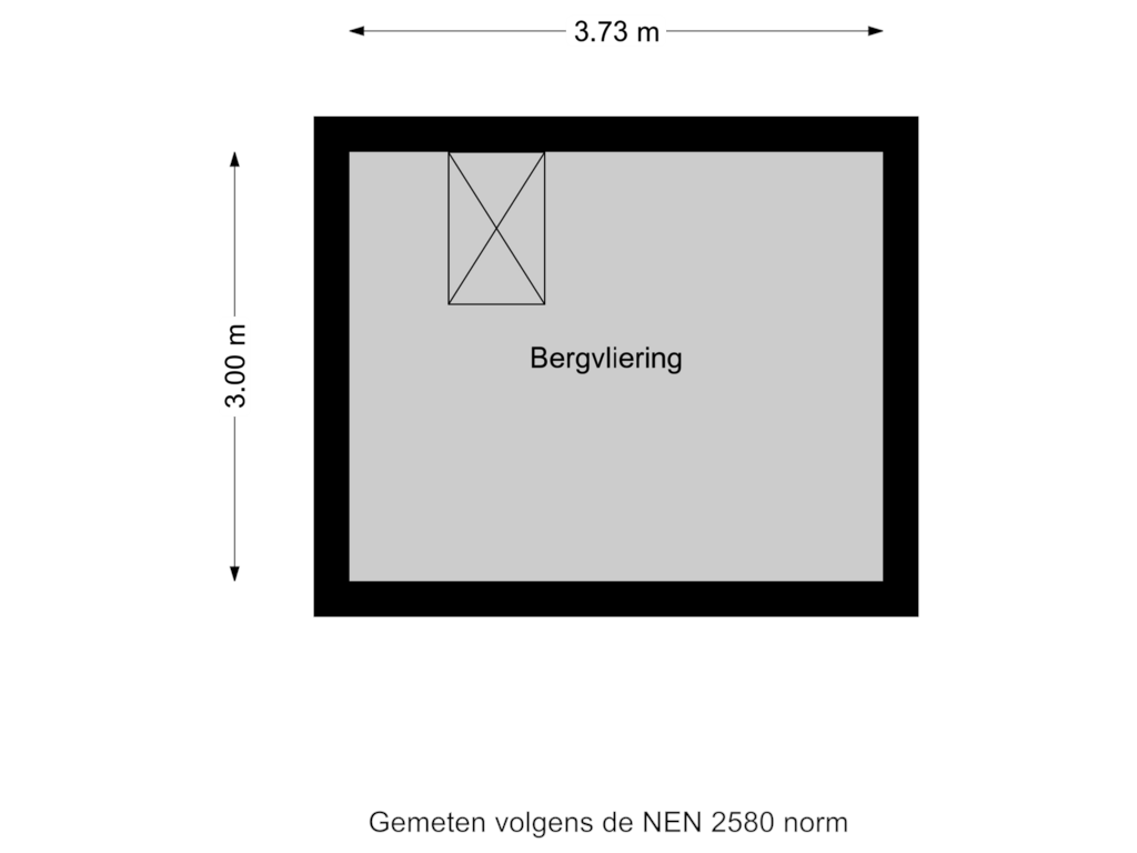 Bekijk plattegrond van Bergvliering van Platteweg 14