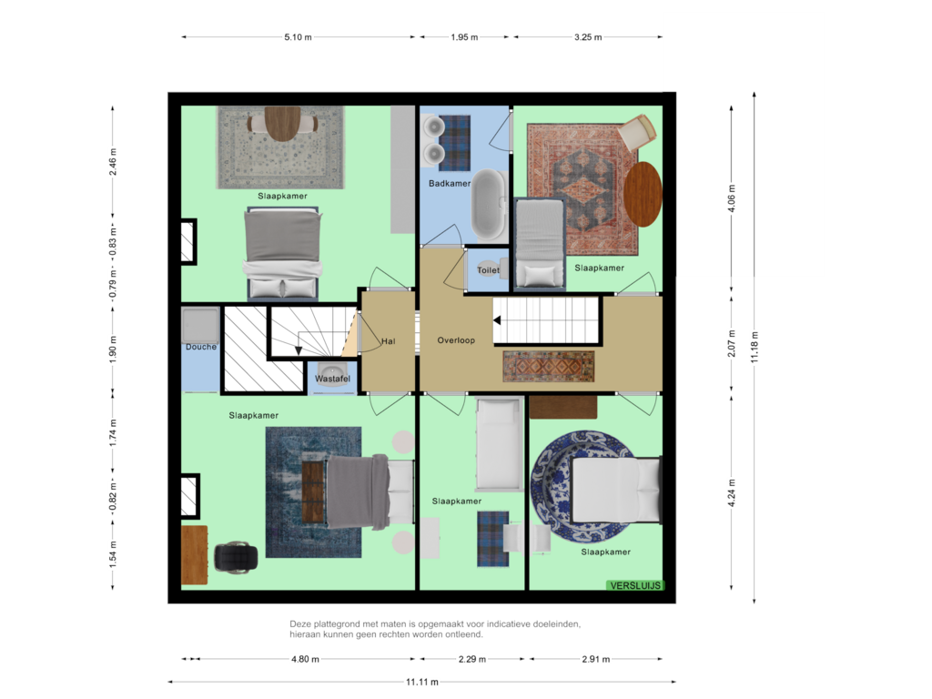 Bekijk plattegrond van Second floor van Weststraat 5