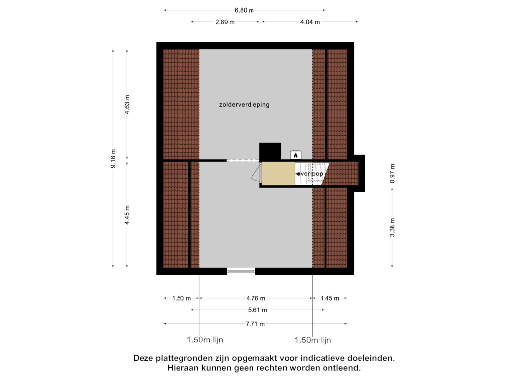 Bekijk plattegrond van 2e verdieping van Grootveld 11