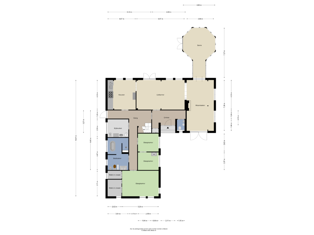 Bekijk plattegrond van Begane grond van Roomsterweg 6