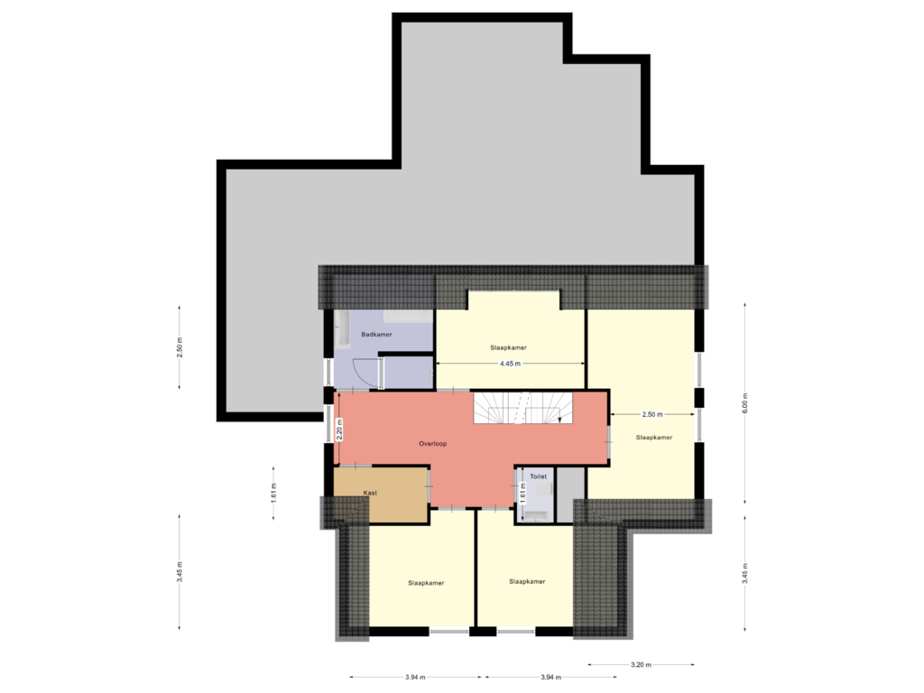 Bekijk plattegrond van 1e verdieping van Kapberg 13